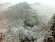 山形帰路、米沢のあたりは雪景色。