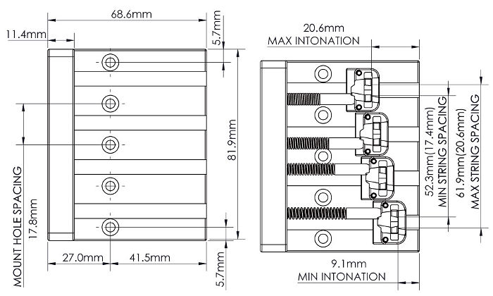 hipshot kickass bass bridge