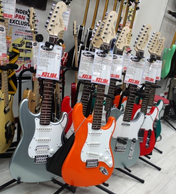 入門者ギター定番の「Squier」が大量入荷しました。待望のニュー 入門者ギター定番の「Squier」が大量入荷しました。待望のニュー