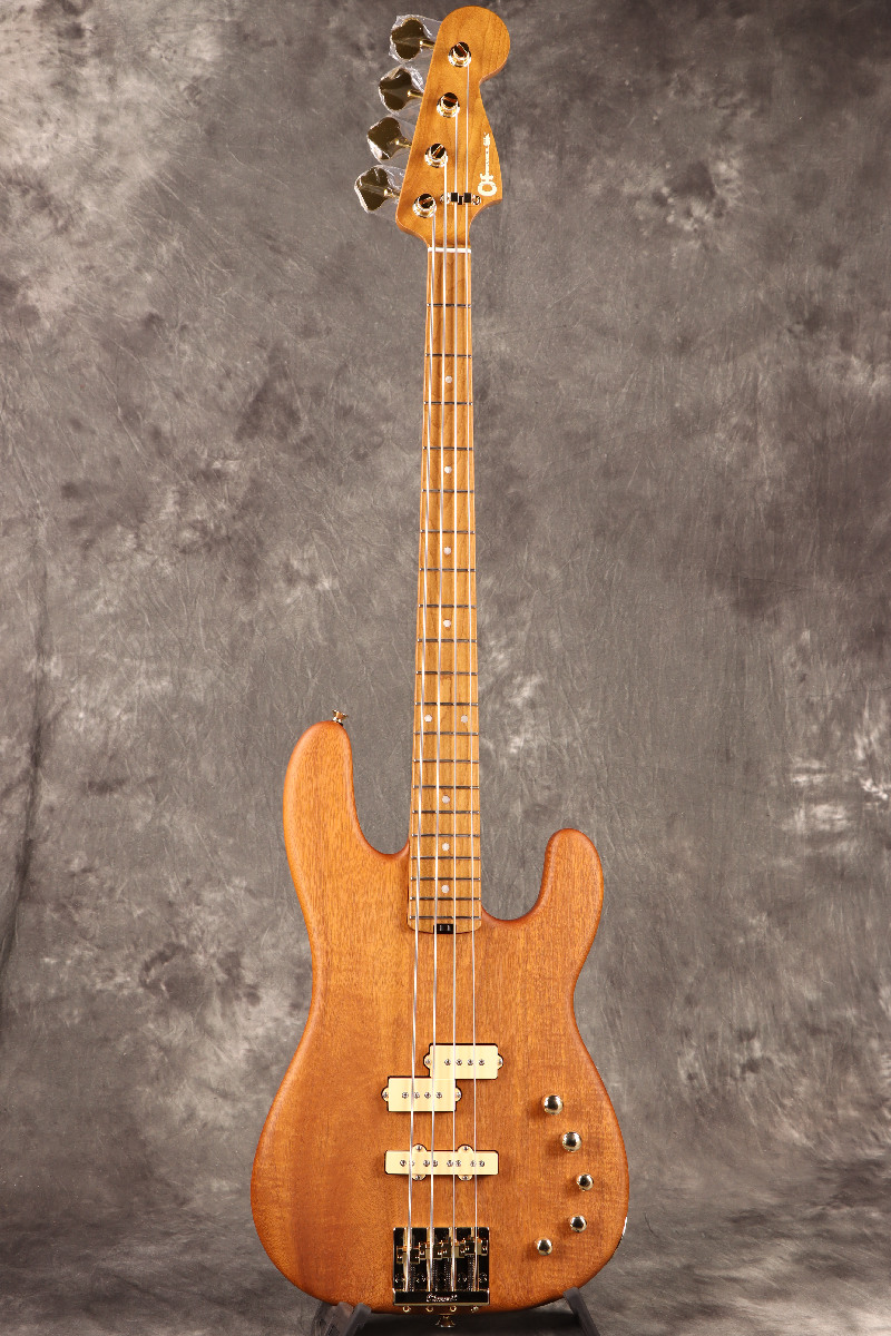 Pro-Mod San Dimas Bass PJ IV MAH Caramelized Maple Fingerboard Natural Mahogany 洒落たルックスと高い演奏性を兼ね備えたCharvelベース！ ディマジオPU＆アクティブ回路搭載！