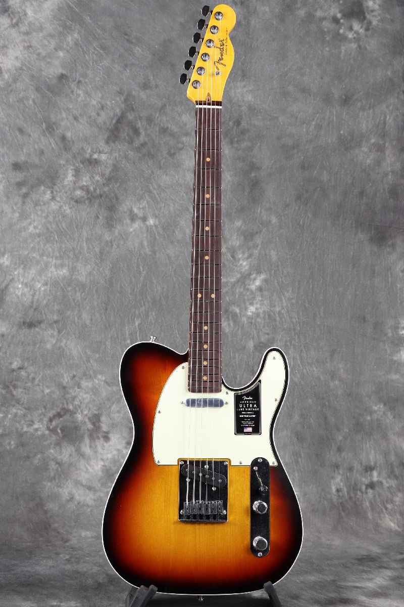 American Ultra Luxe Vintage ‘60s Telecaster Custom Rosewood Fingerboard 3-Color Sunburst Heirloomエイジドラッカーフィニッシュ採用のUSA製フラグシップモデル！ WEBSHOPクリアランスセール！