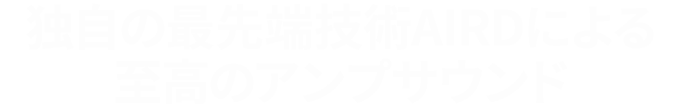 アンプ・プロセッシングに革命を起こす最先端技術AIRD