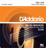 D'Addario / 80/20 Bronze EJ10 Extra Light 10-47 ƥå