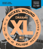 D'Addario / EXL115W Jazz RockWound 3rd 11-49 쥭