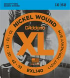 D'Addario / EXL140 XL NICKEL Electric Guitar Strings Light Top/Heavy Bottom 10-52