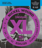 D'Addario / ESXL120 Super Light 09-42 Double Ball End 쥭