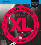 D'Addario / EXL170-5 Regular Light 45-130 Long Scale 5-Strings ١