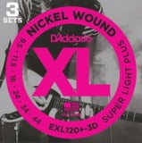 D'Addario / EXL120+-3D Electric Guitar Strings 3-Pack Super Light Plus 095-44 3åȥѥå