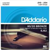 DAddario / EJ62 80/20 Bronze Mandolin Strings Light 10-34 ꥪ ޥɥ ڤ󤻾ʡ