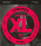 D'Addario / Chromes Flat Wound ECB81 Regular Light 45-100 Long Scale ١