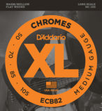 D'Addario / Chromes Flat Wound ECB82 Medium 50-105 Long Scale ١