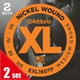 D'Addario / EXL160TP Twin Pack (2set Pack) Medium 50-105 Long Scale ١