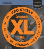 D'Addario / ProSteels EPS160-5 Medium 50-135 Long Scale 5-Strings ١