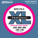 D'Addario / ProSteels EPS170-5 Regular Light 45-130 Long Scale 5strings