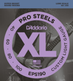D'Addario / ProSteels EPS190 Custom Light 40-100 Long Scale ١
