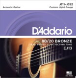 D'Addario / 80/20 Bronze EJ13 Custom Light 11-52 ƥå