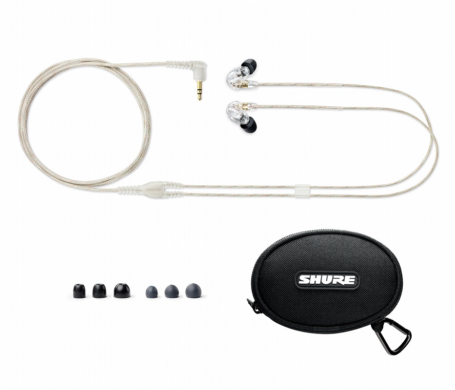 SHURE / SE215 クリアー (SE215-CL-A) 高遮音性イヤホン 【国内