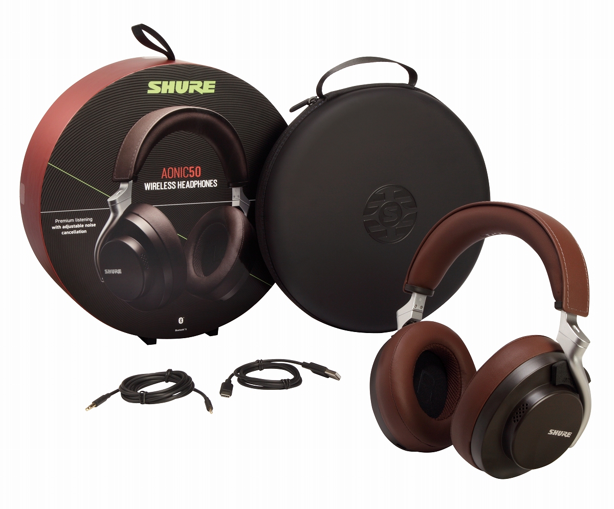 SHURE シュア / AONIC 50 ブラウン (SBH2350-BR-J) ワイヤレス