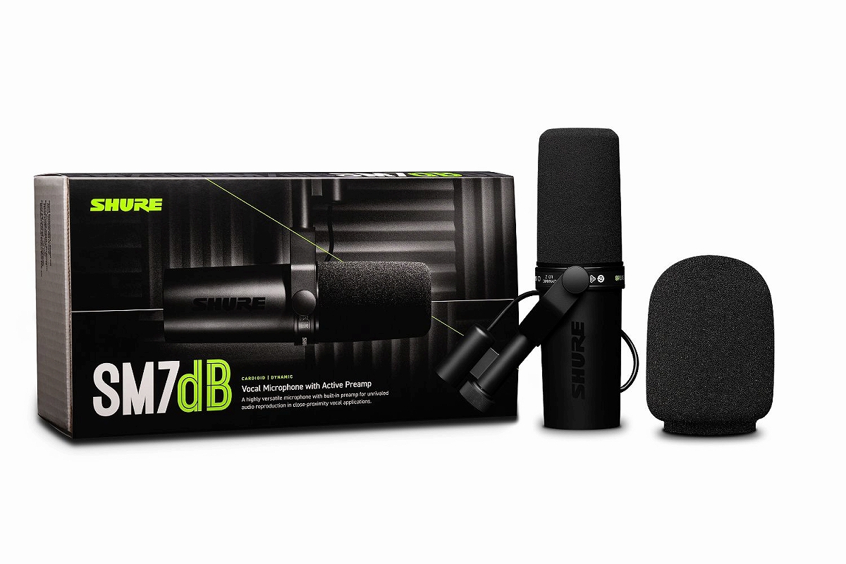 【在庫処分セール】 SM7DB【開封済/美品】 SHURE シュア / SM7dB プリアンプ搭載ダイナミックボーカル
