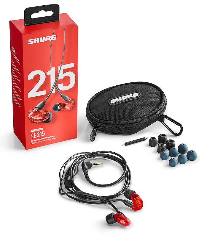 【美品】shure SHURE SE215SPE-A イヤモニ　高遮音性イヤホン SHURE高遮音性イヤホン SE215SPE パープル｜サウンドハウス