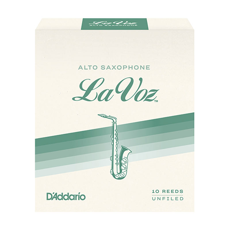 DAddario Woodwinds / RICO LA VOZ アルトサックス用リード 10枚入 ラ・ヴォーズ ラボーズ ダダリオ Med-Hard [LRICLVASMH] 【お取り寄せ商品】