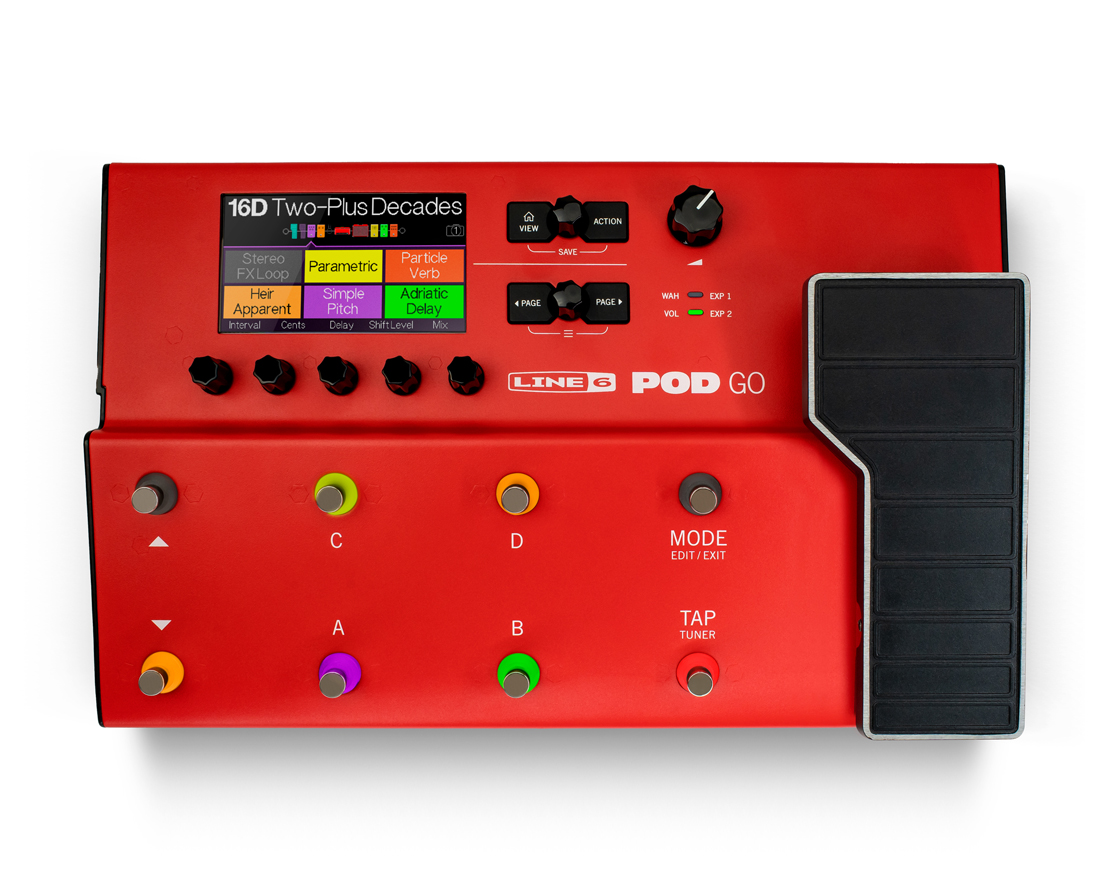 LINE6 / POD Go Limited Edition Red ライン6 ラインシックス マルチエフェクター 数量限定モデル