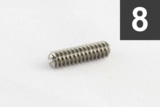 ALLPARTS / 7538 Pack of 8 TE and Bass Bridge Height Screws ڼʡ