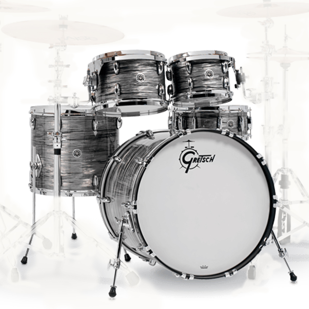 GRETSCH / GB-E8256-301 Brooklyn 22インチバスドラム5点キット #GRAY OYSTER グレッチ ブルックリン  ドラムセット