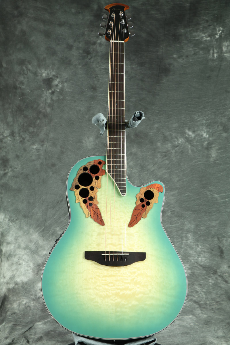オベーションタイプ ２wayコントロール付エレアコ エメラルドグリーン Ovation Celebrity CE44X-9B-G エレアコギター アコースティック