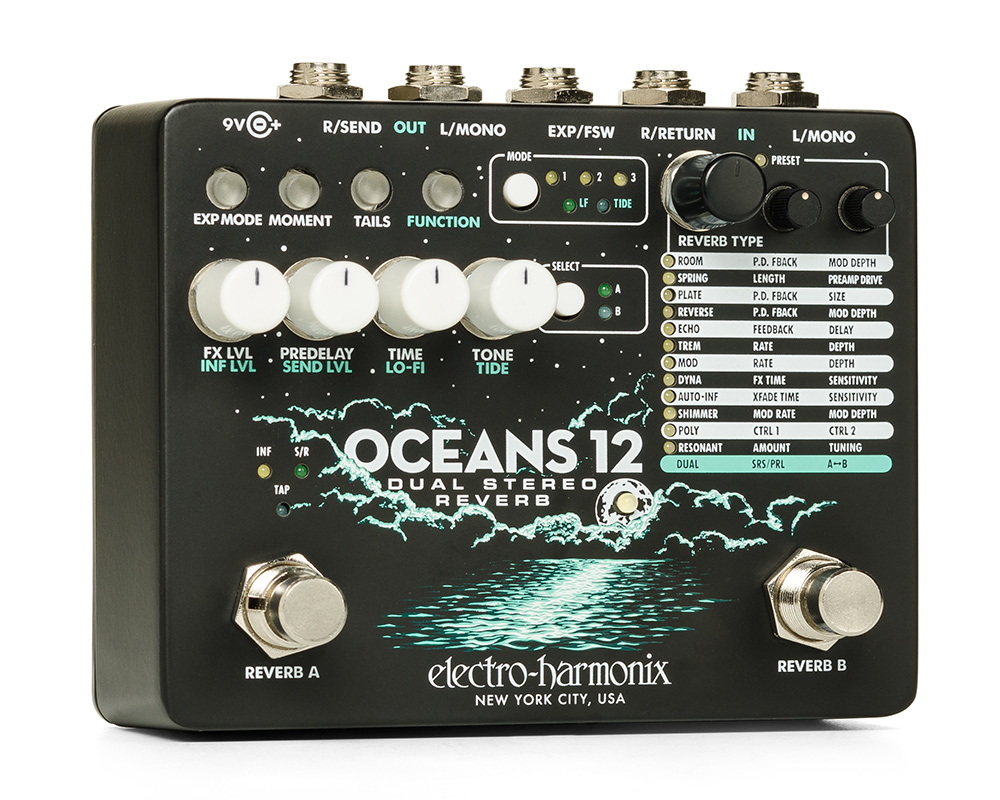 Electro-Harmonix Oceans 11 エレクトロハーモニクス Electro-Harmonix Oceans 11 Reverb Pedal | Sweetwater