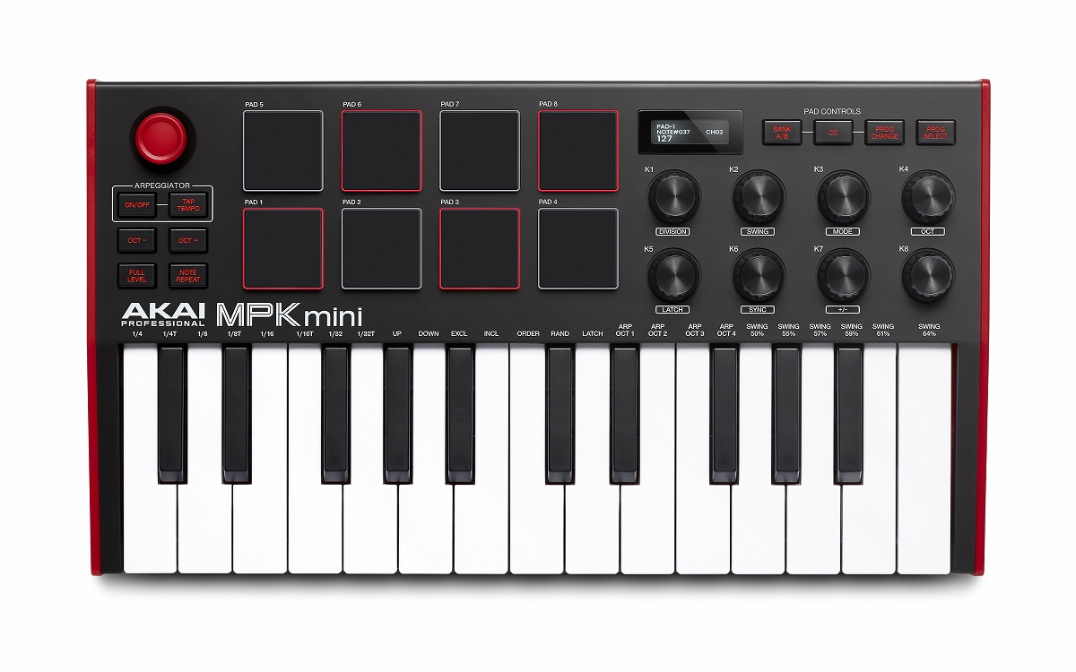 AKAI アカイ / MPK mini MK3 25鍵USB MIDIキーボードコントローラー | イシバシ楽器