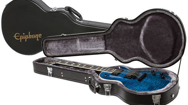 Mavis (Epiphone製？) レスポール カスタム Epiphone Les Paul Custom Quilt Viper Blue (バイパーブルー