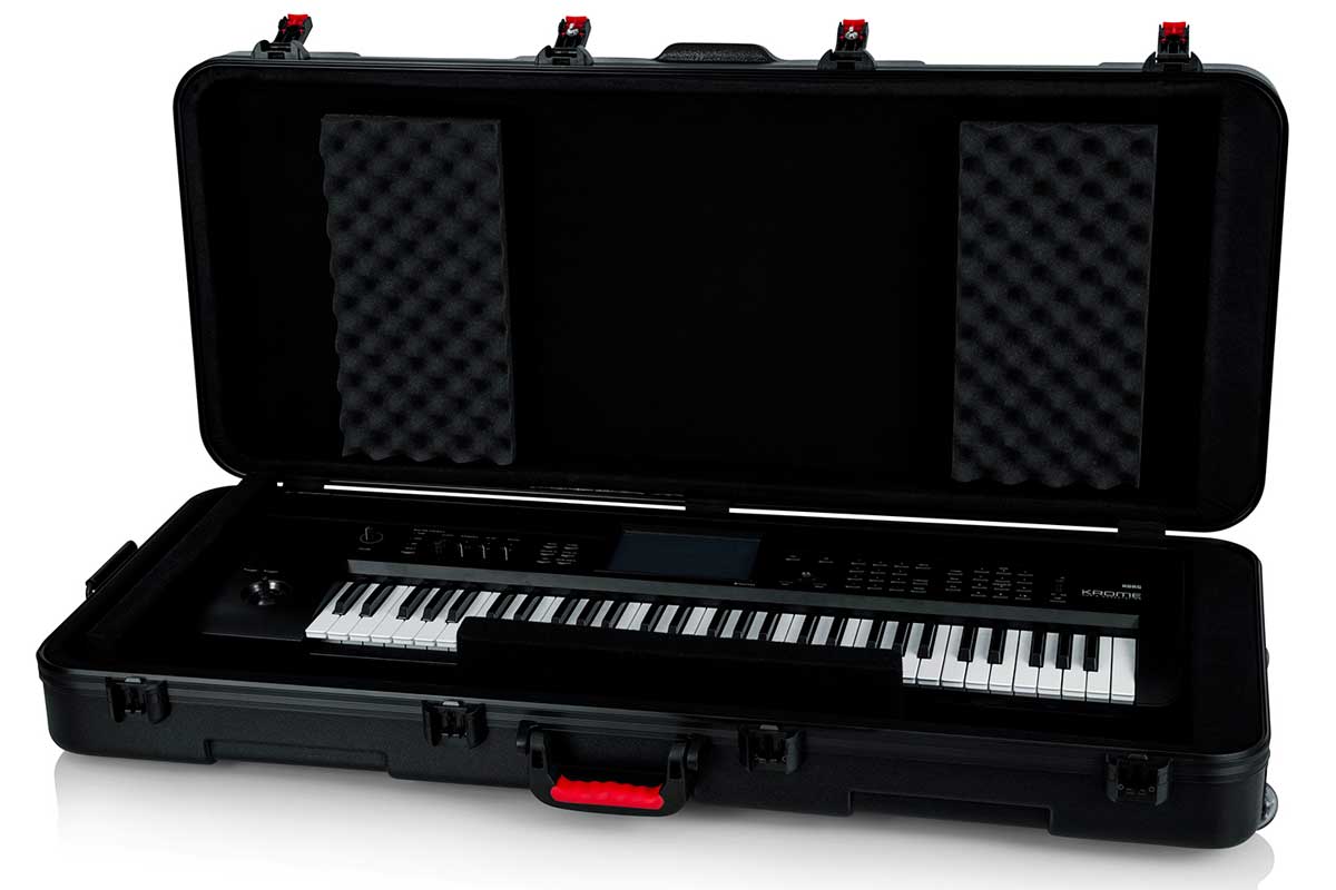 キーボード61鍵盤用ハードケース　ROADREADY RRKB61W 61 KEY BOARD CASE WITH ADJUSTABLE Z-LOCK FOAM AND LOW