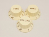 Fender / Vol &Tone Knobs Aged White 099-1369-000