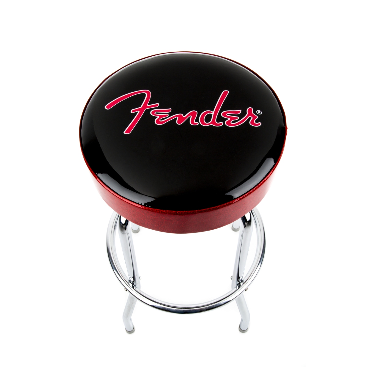 Fender Red Sparkle Logo Barstool Black/Red Sparkle 30 inch [バースツール]  イシバシ楽器