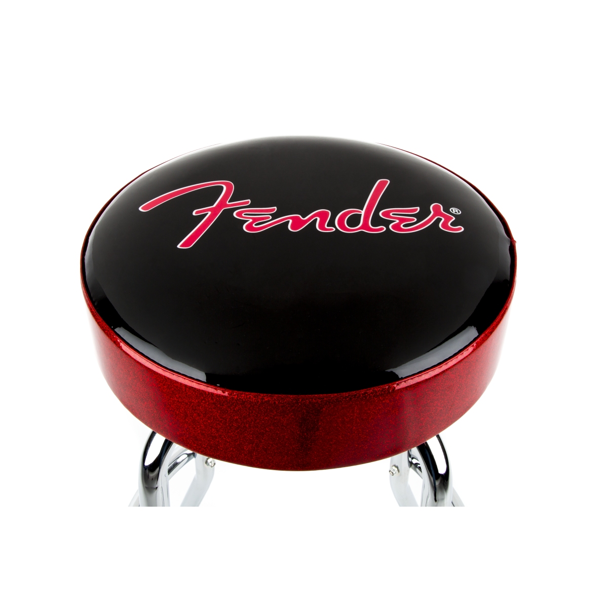 Fender Red Sparkle Logo Barstool Black/Red Sparkle 30 inch [バースツール]  イシバシ楽器