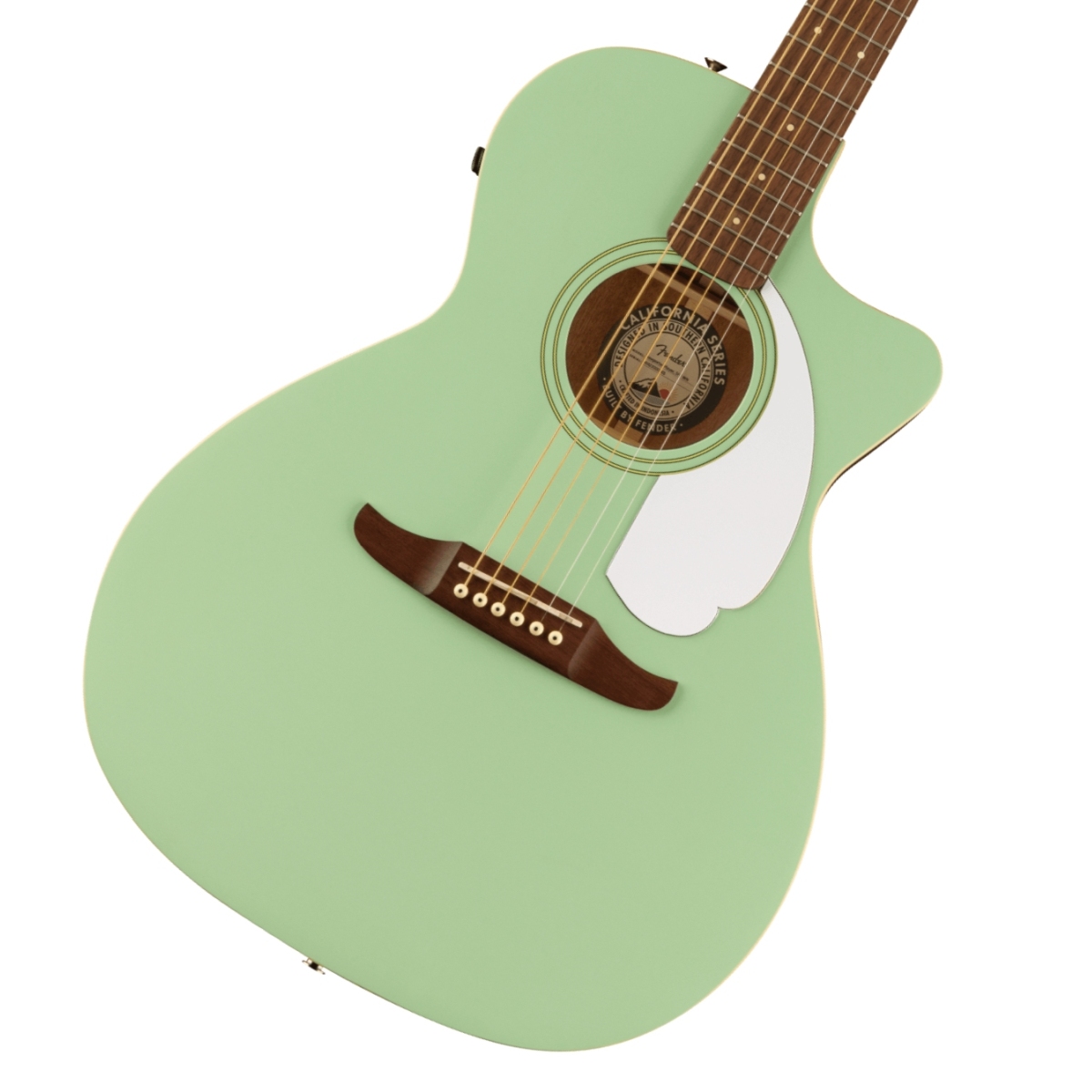 Fender / Newporter Player Walnut Fingerboard White Pickguard Surf  Green【CALIFORNIA SERIES】フェンダー アコースティックギター エレアコ アコギ