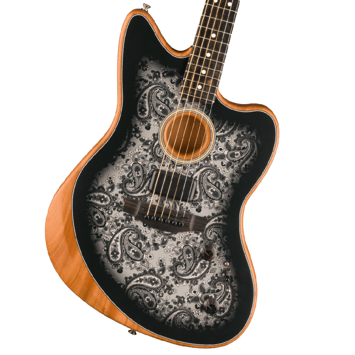 Fender Limited Edition American Acoustasonic JAZZMASTER Black Paisley  [新品特価] フェンダー アコースタソニック ジャズマスター イシバシ楽器