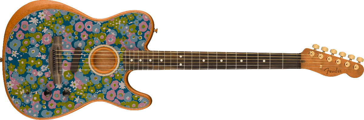 Fender / American Acoustasonic Telecaster Blue Flower