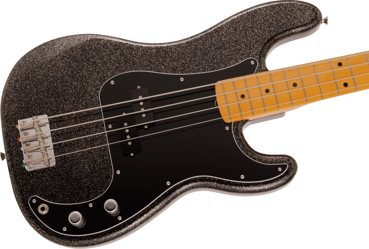 ベース J Fender / J Precision Bass Maple Fingerboard Black Gold