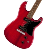 WEBSHOPꥢ󥹥Squier by Fender / Paranormal Strat-O-Sonic Laurel Fingerboard Black Pickguard Crimson Red Transparent 磻䡼