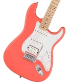 Squier by Fender / Sonic Stratocaster HSS Maple Fingerboard White Pickguard Tahitian Coral 磻䡼