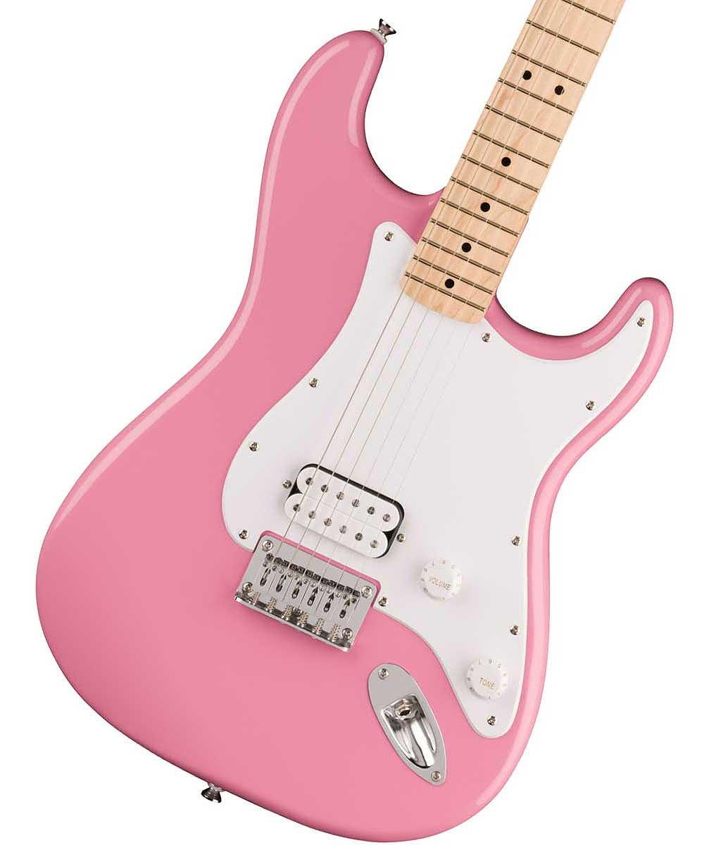 Squier by Fender Sonic Stratocaster HT H Maple Fingerboard White  Pickguard Flash Pink スクワイヤー イシバシ楽器