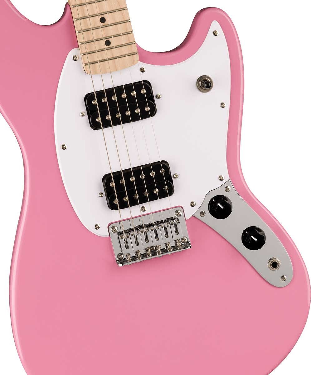 Squier by Fender / Sonic Mustang HH Maple Fingerboard White