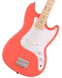 Squier by Fender / Sonic Bronco Bass Maple Fingerboard White Pickguard Tahitian Coral 磻䡼