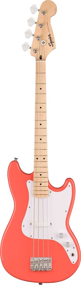 Squier by Fender / Sonic Bronco Bass Maple Fingerboard White