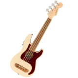 Fender / Fullerton Precision Bass Uke Walnut Fingerboard Tortoiseshell Pickguard Olympic White ե 