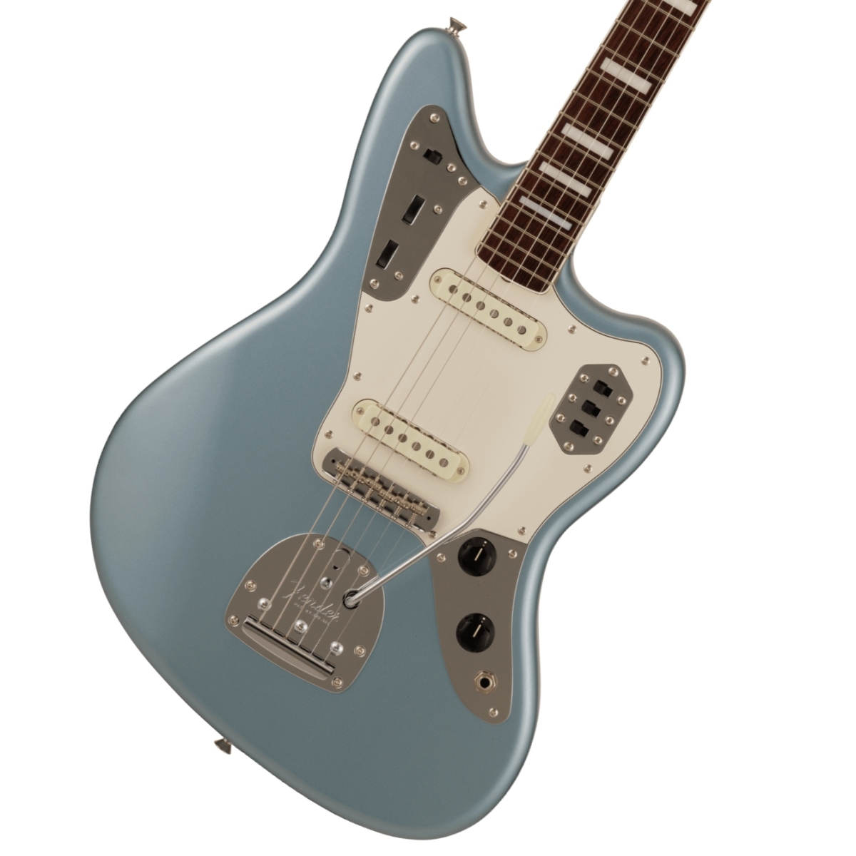 2023 Collection MIJ Traditional Late 60s Jaguar Rosewood Fingerboard Ice Blue Metallic