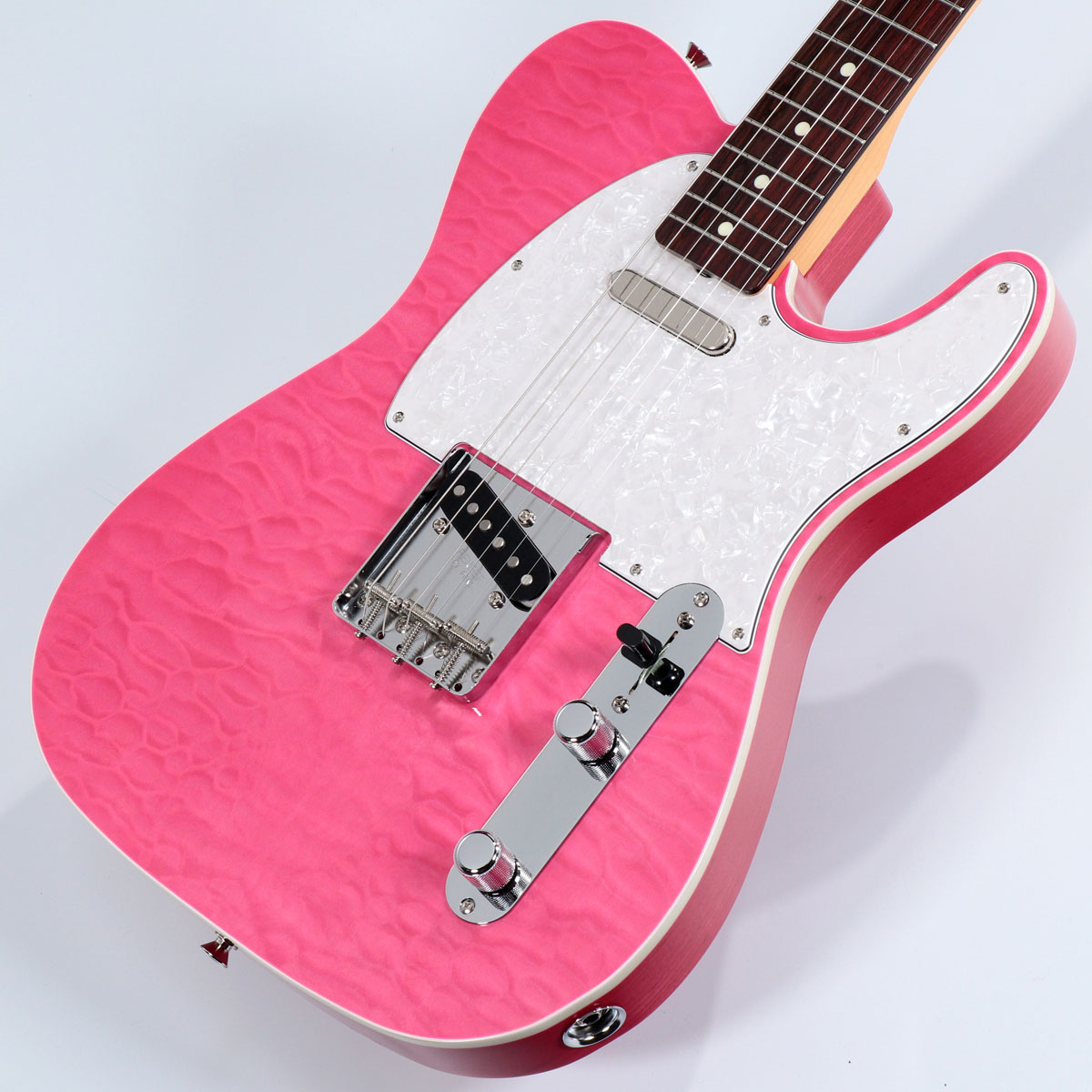 Fender / ISHIBASHI FSR MIJ Traditional 60s Custom Telecaster Quilted Maple  Top Ash Back Translucent Pink フェンダー