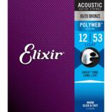 Elixir / POLYWEB with ANTI-RUST Bronze #11050 Light 12-53 